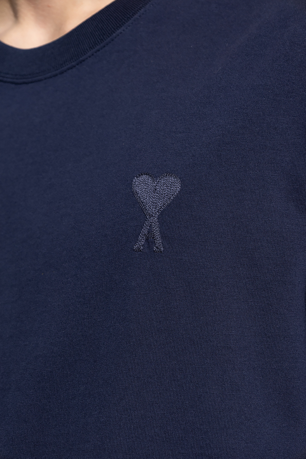 shirt with logo Ami Alexandre Mattiussi - Navy blue T - T-shirt